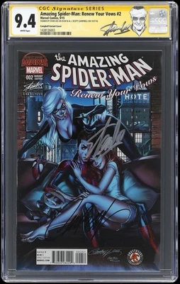 Amazing Spider-Man: Renew Your Vows #2 - CGC 9.4 SS STAN LEE & J.SCOTT CAMPBELL - Image 1 of 2