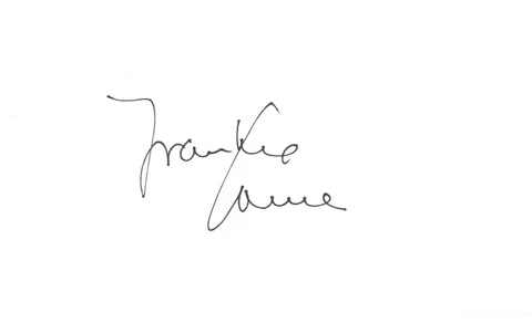 Frankie Laine - American Singer & Songwriter - ' High Noon ' - Hand Signed Card Cover