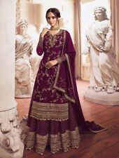 Pakistani Indian sharara plazzo salwar kameez suit designer ethnic Wedding Party