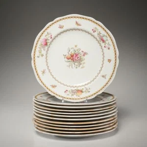 Spode English Rockingham Luncheon Plates 9" Set of 12 Vintage - Picture 1 of 7