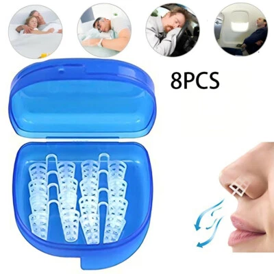 8x Anti Schnarch Stopper Nasenclip Nasenspreizer Gegen Schnarchen Nase Snorring - Bild 1 von 4