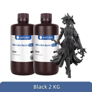 2KG ANYCUBIC Black ABS-Like Resin Pro 2 3D Drucker Schwarz UV Harz für M5 M7 MON - Bild 1 von 9