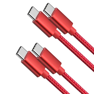 2-Pack Braided USB C Type-C Fast Charging Data SYNC Charger Cable Cord 3/6/10FT - Image 1 of 4