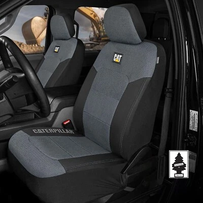 For NISSAN Caterpillar Car Truck Seat Covers for Front Seats Set - Black  / Grey - Image 1 of 4