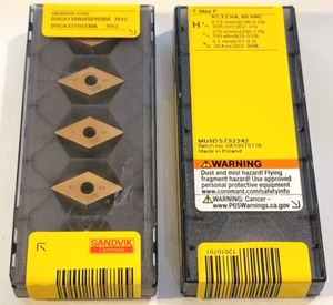 DNGA 331 S0330A 7015 SANDVIK *** 5 INSERTS *** FACTORY PACK *** - Picture 1 of 1