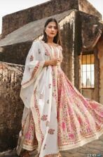 Indian women kurta kurti dupatta palazzo set cotton ethnic salwar kameez dress