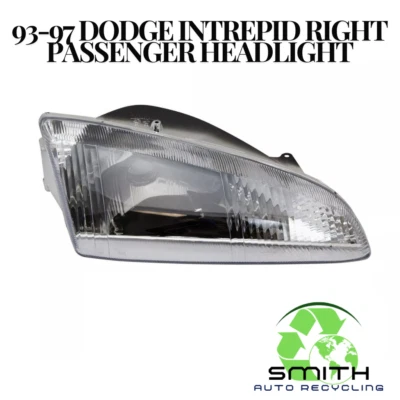 Faro delantero derecho Dodge Intrepid 1993-1997 lado del pasajero derecho OEM Foto 1 de 4