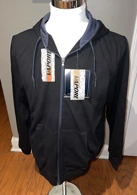 Charles River Apparel Men’s Vapore Water Repellent Full Zip Hooded Sweatshirt - Image 1 of 4