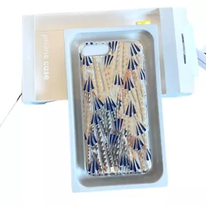 Custodia rigida Heyday iPhone 6, 7, 8 Art Deco - trasparente/oro - NUOVA - Foto 1 di 5