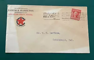 1904 SACRAMENTO CA DRILL TOOL STEEL AD COVER 2-SIDED! MACHINE CANCEL +COTTONWOOD - Picture 1 of 2