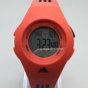 Adidas Digital Watch Unisex 36mm Red Black Alarm Light ADP6055 New Battery - Picture 1 of 16