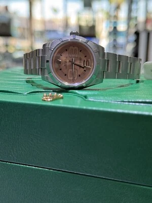 Rolex 34mm Dama Rosa Arabic Oyster Perpetual REF: 176200 (Z) Foto 1 de 4