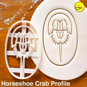 Horseshoe Crab cookie cutter - Nautical Summer Beach Party birthday marine coast - Picture 1 of 4
