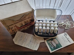 bigodini elettrici vintage Penelope de luxe 1972 full set - Picture 1 of 6