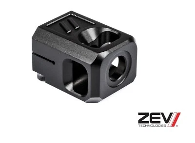 ZEV Technologies Compensator V2 COMP-PRO-V2-B for Glock 9mm - 1/2x28 - Black NEW - Image 1 of 4
