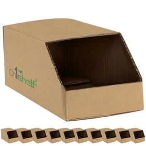 O1S Stackable Ecological Cardboard Storage Bin Containers - Durable 5&10pcs - Picture 1 of 52