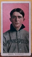 1909-11 T206 Jerry Downs Minneapolis Millers Piedmont Series 350 FR-GOOD
