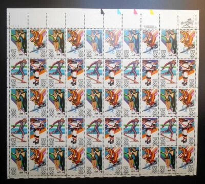 1984 14th Winter Olympics Sarajevo MNH Sc 2070a full mint sheet of 50 Typical - Image 1 of 2