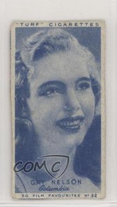 1948 Turf Film Favourites Tobacco Gay Nelson #22 m5x