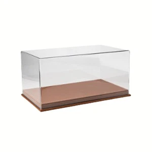 Diorama Acrylic Display Case Show Case With PU Leather Base For 1/18 Car Modelw4 - Picture 1 of 16