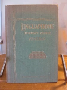 LINGUAPHONE Literary Course ITALIAN (Book) 1935(Hardcover) - Picture 1 of 7