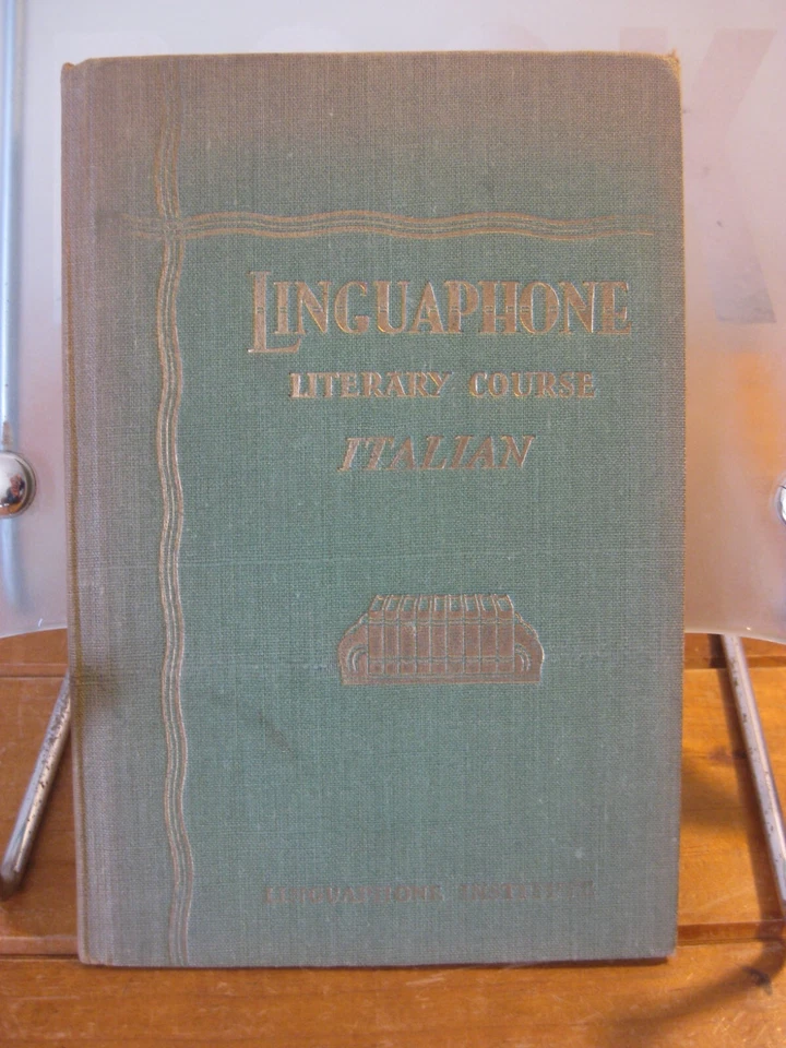 LINGUAPHONE Literary Course ITALIAN (Book) 1935(Hardcover) - Image 1 of 4