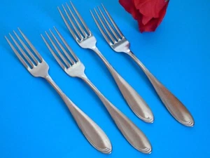 Lot of 4 Oneida Camber Cresta Windswept Scroll Stainless Dinner Forks 7 3/8" - Picture 1 of 3