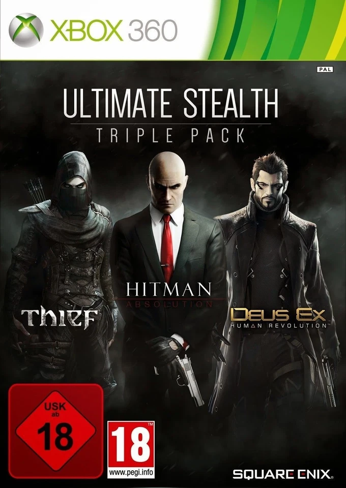Microsoft XBOX 360 Spiel Thief + Hitman Absolution + Deus Ex Human Revolution - Bild 1 von 1