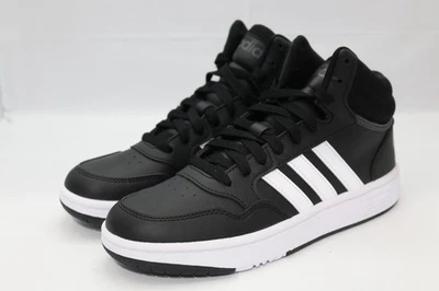 Adidas Aros Mediados 3.0 K Negro Blanco Tenis Niños Talla 5 GW0402 Zapatos 3 Rayas Foto 1 de 4