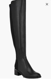Calvin Klein Jotty 2 Overknee Reitstiefel schwarz Kunstleder Gr. 7,5 M - Bild 1 von 5