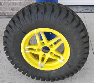 2024 John Deere Gator Wheel and Tire (Damage On Rim) Tire Is In Good Condition - Picture 1 of 6