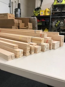 Quality Balsa Wood Lot ~ Variety for Model Airplane Build/Crafts ~ LOT "L" NICE! - Picture 1 of 13
