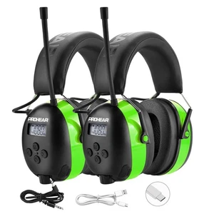 033 2Pack Bluetooth 5.4 Hearing Protection AM FM Radio Headphones, Upgraded N... - Picture 1 of 6