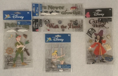 DISNEY PETER PAN SCRAPBOOKING STICKERS! RARE! HTF! - Image 1 of 4
