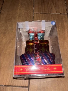 Vintage 2003 Christopher Radko Candy Dish 2 Piece GIFT TOWER Christmas Ornament - Picture 1 of 4