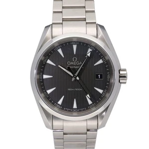 Reloj de cuarzo para hombre OMEGA Seamaster Aqua Terra 23110396006001 esfera gris fecha SS - Imagen 1 de 8