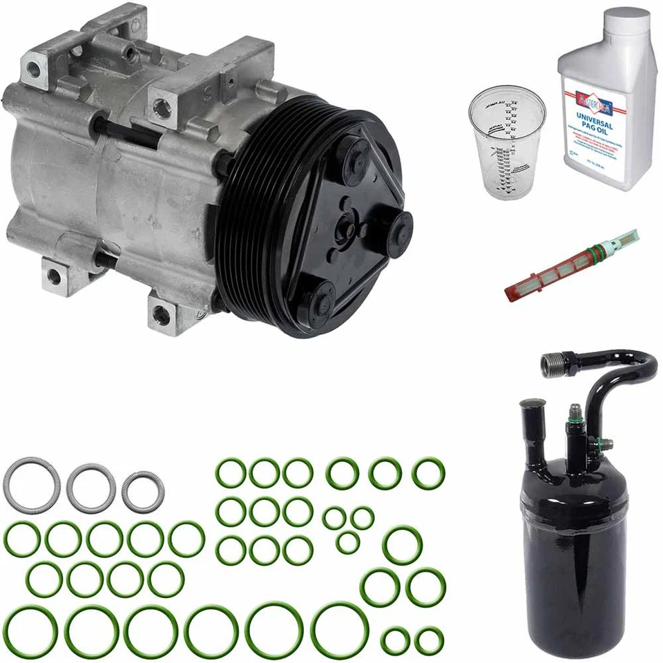 Omega AC Compressor w/ A/C Repair Kit For Ford Ranger 1989 - Image 1 of 1