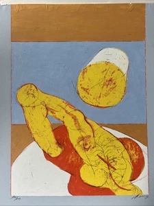 Serigrafía firmada colorida sin título de Rudolf Hoflehner (Austria 1916-1995) años 60 - Imagen 1 de 7