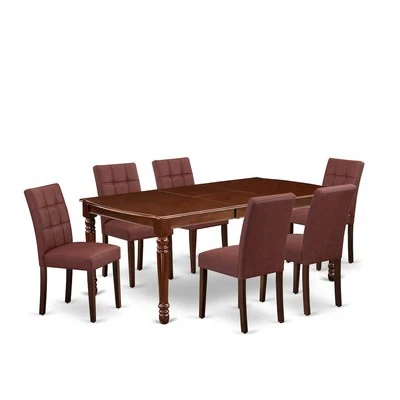 7 Piece Dining Table Set contain A Dining Room Table - Image 1 of 4