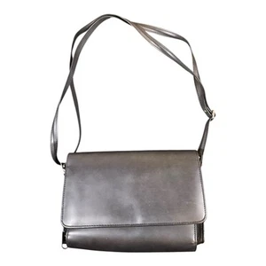 Rolfs Black Leather Crossbody Shoulder Bag Built-In Wallet Organizer Vintage - Picture 1 of 11