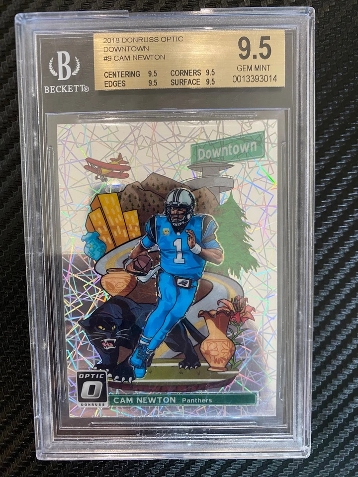 2018 Donruss Optic Downtown Cam Newton #DT-9 BGS 9.5 - Image 1 of 2