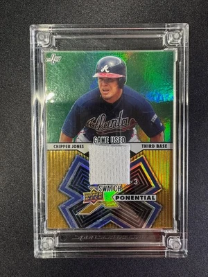 2024 Джерси Fusion Чиппер Джонс Upper Deck Игра Б/у Джерси Образец ATL Braves - Изображение 1 из 2