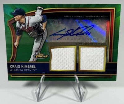 2011 Topps Finest #85 Craig Kimbrel Rookie Dual Relic Auto Green Refractors /149 - Image 1 of 2