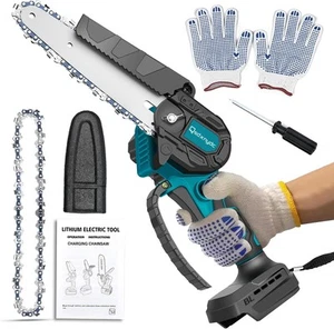 Akku Mini Kettensäge 6 Zoll für Makita 18V Bediengerät (ohne Akku), klein, blau - Bild 1 von 6