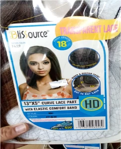 BlisSource Niki 13x5Transparent Curve Lace Part Elastic Comfort Band Wig UK Best