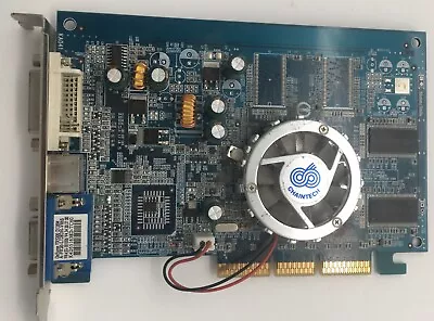 GEFORCE FX5200 D128M VIDEO CARD AGP A-FX20-L128DN-V86S S-VIDEO - Image 1 of 3