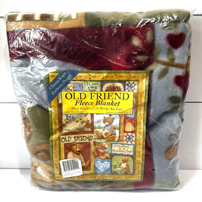 Manta de colección Teresa Kogut Old Friend polar exclusiva para libros son divertidos 2004 Foto 1 de 4