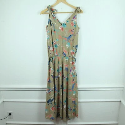 Vintage XS S Dress Novelty Print Animals Resort Vacation Twee Preppy Cotton Boho - Image 1 of 4