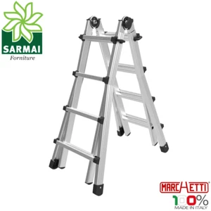 Marchetti BLACK 44 scala telescopica in alluminio allungabile fino a 4 mt - Foto 1 di 6