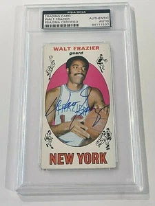 1969-70 Topps Walt Frazier Signed Autograph RC Rookie PSA DNA New York Knicks - Picture 1 of 2